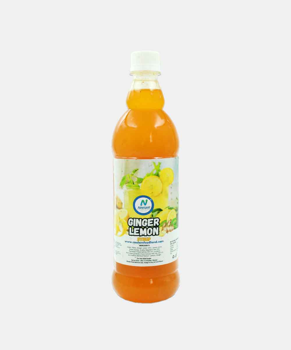 Home Made Ginger Lemon Syrup 750 Ml