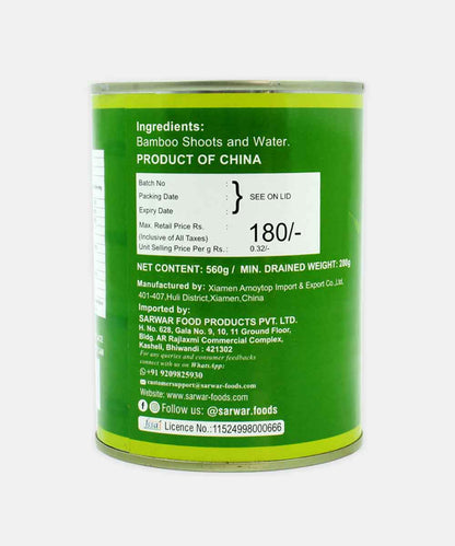 Sarwar Bamboo Shoots Halves Water 550 Gm