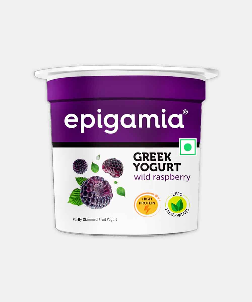 Epigamia Greek Yoghurt Wild Raspberry 85 Gm