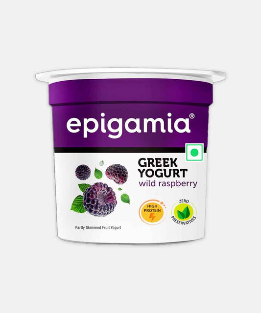Epigamia Greek Yoghurt Wild Raspberry 85 Gm