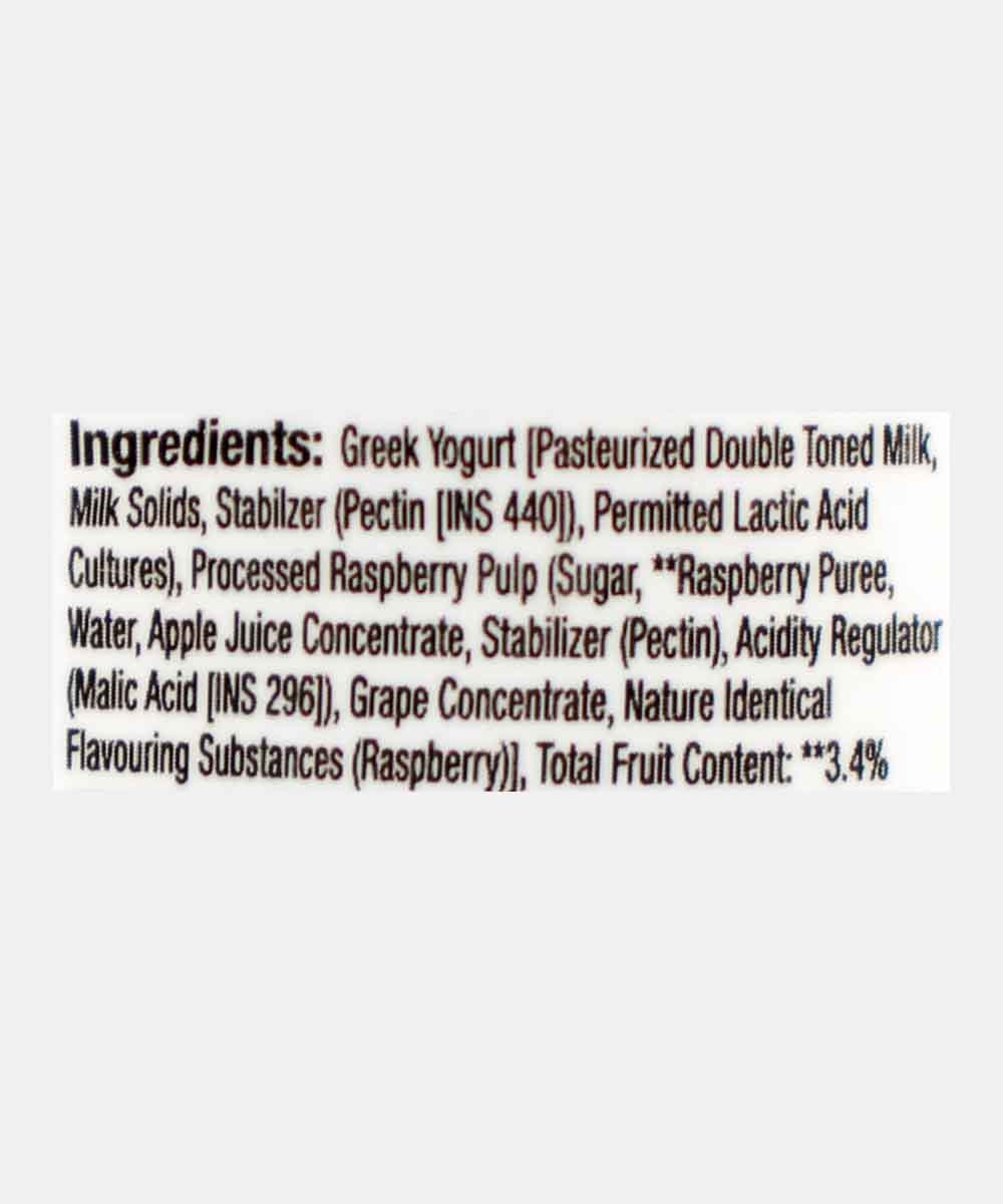 Epigamia Greek Yoghurt Wild Raspberry 85 Gm