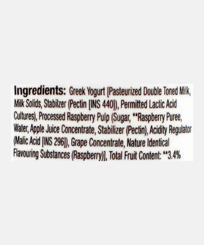 Epigamia Greek Yoghurt Wild Raspberry 85 Gm