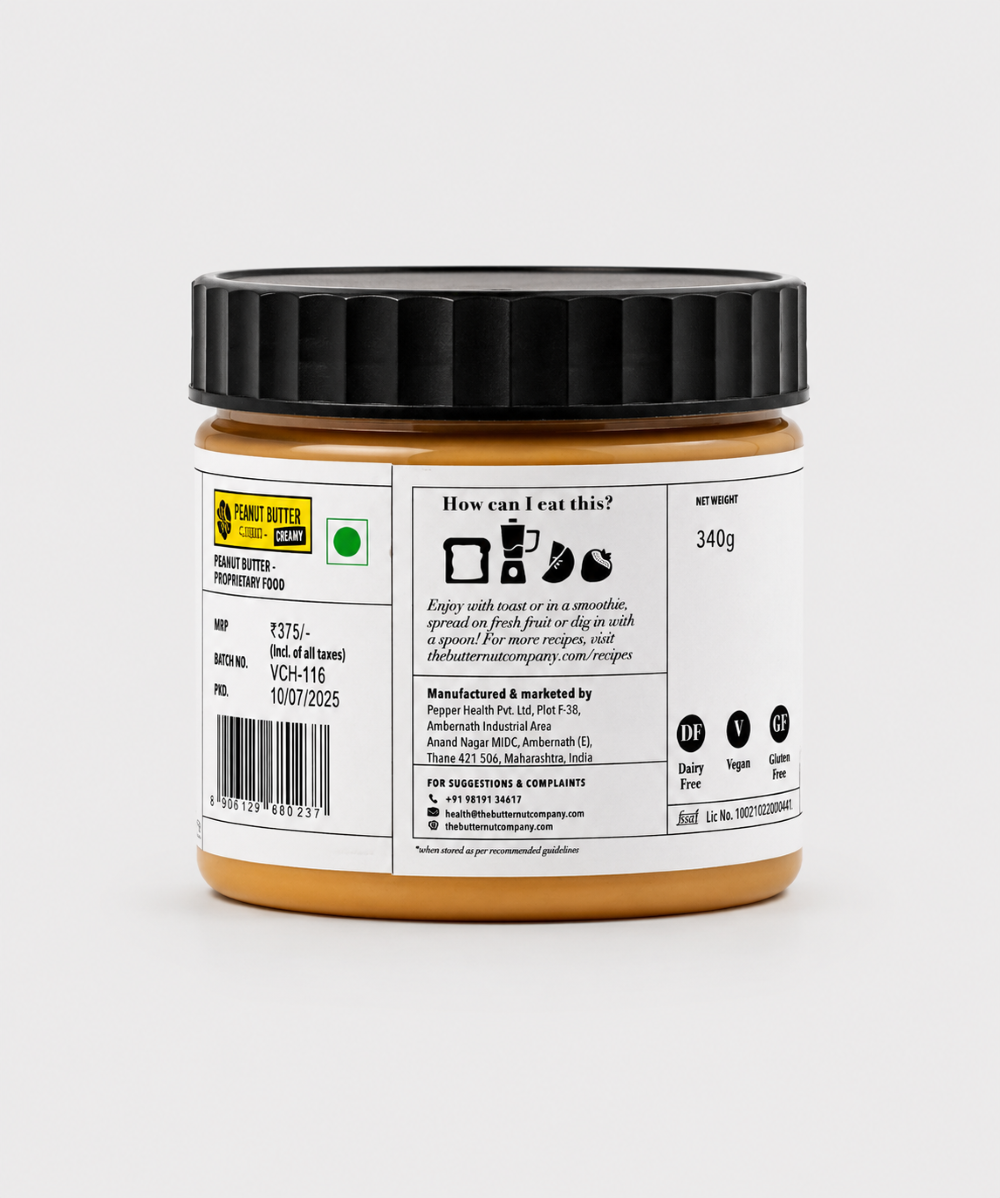 The Butternut Co.Peanut Butter Jaggery Creamy 340 Gm
