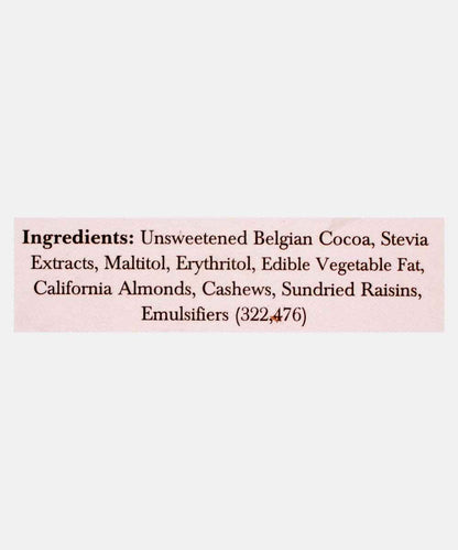 Zevic Dark Sugar Free Fruit & Nuts Chocolate 40 Gm