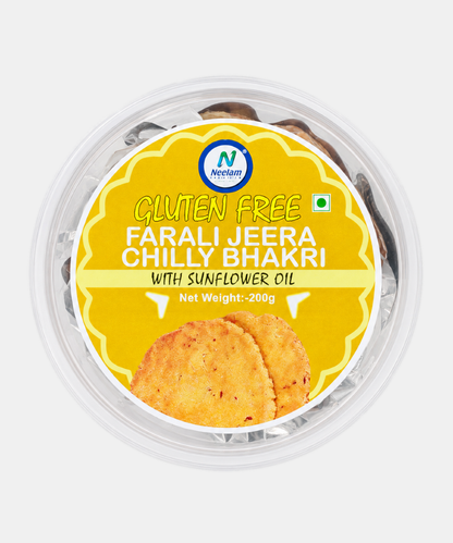 Gluten Free Farali Jeera Chilly Bhakhri 200 Gm