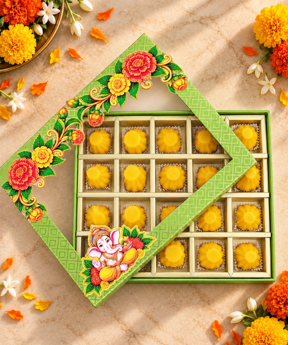 Kesar Kaju Modak Box 20 Pc