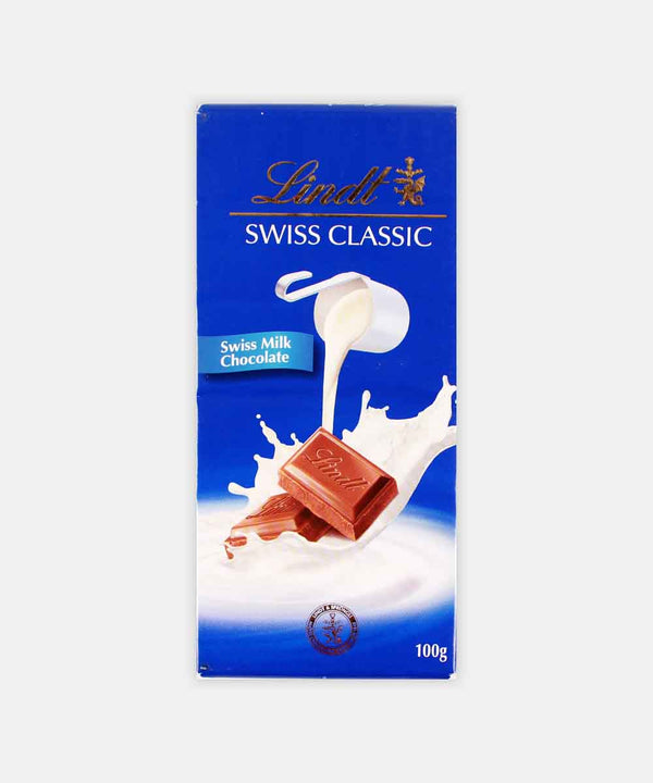 LINDT SWISS CLASSIC MILK CHOCOLATE 100