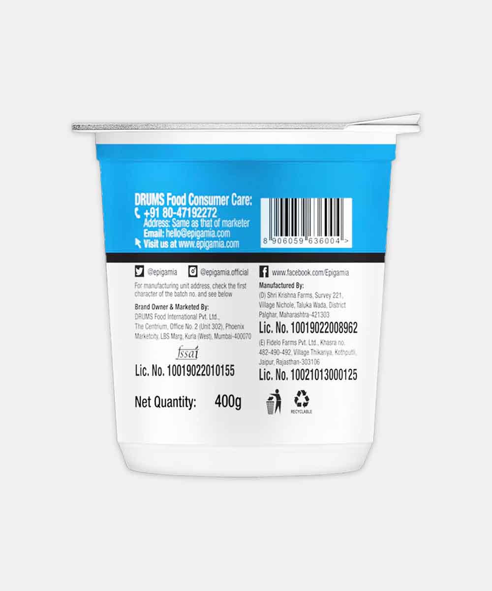 Epigamia Natural Yogurt 400 Gm