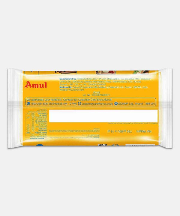 AMUL CHEESE SLICES 50 PC 750 GM