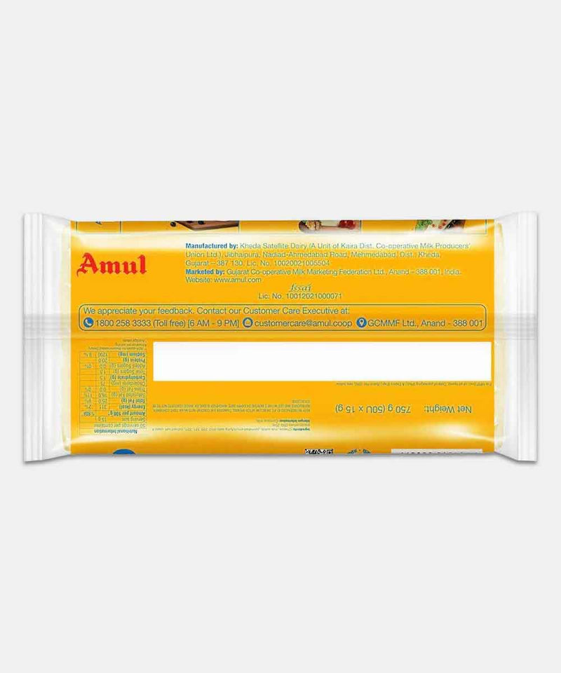 AMUL CHEESE SLICES 50 PC 750 GM