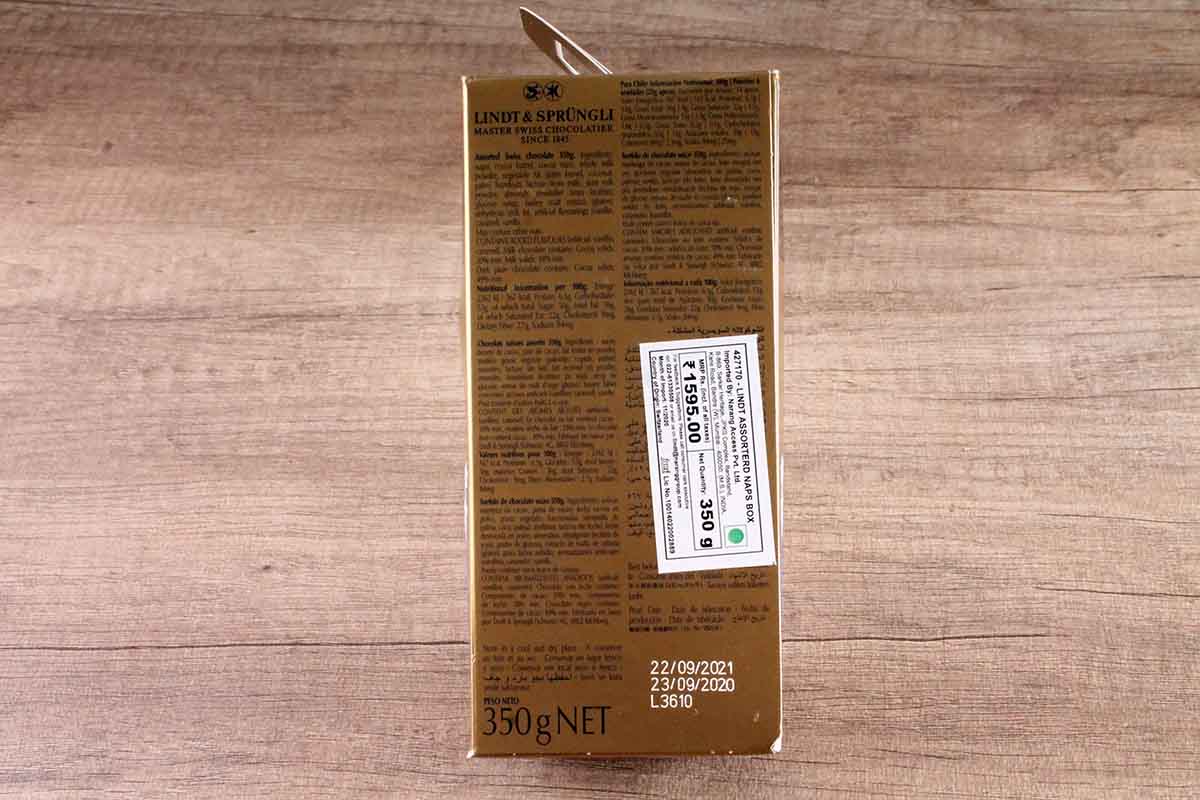 Lindt Swiss Premium Chocolate 350 Gm