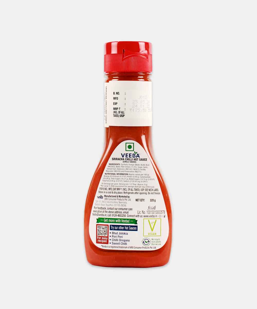 Veeba Sriracha Chilli Garlic Sauce 320 Gm