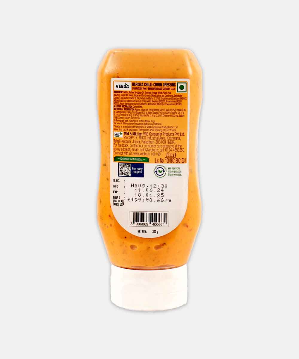 Veeba Harissa Chilli Cumin Dressing 300 Gm