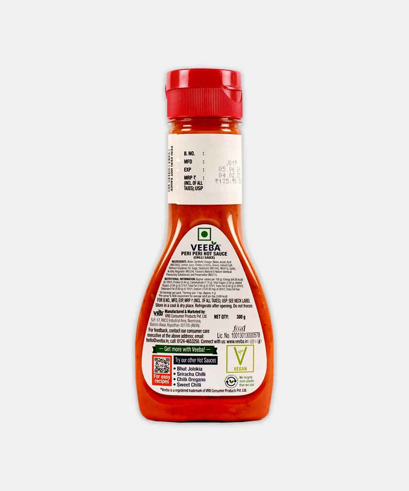 VEEBA PERI PERI HOT SAUCE 300 GM