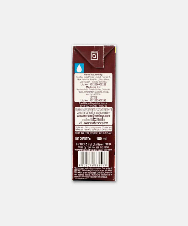 HERSHEYS MILK SHAKE CHOCOLATE 180 ML