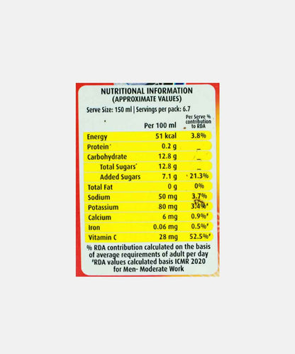 Real Orange Fruit Juice 1 Ltr