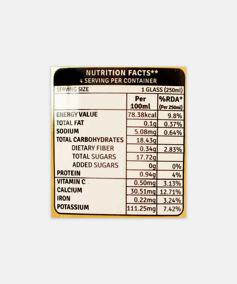 RAW PRESSERY SUGARCANE JUICE 1000 ML