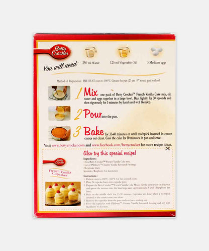 Betty Crocker French Vannila Cake Mix 520 Gm