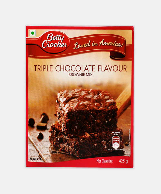 Betty Crocker Triple Choco Brownie Mix 425 Gm