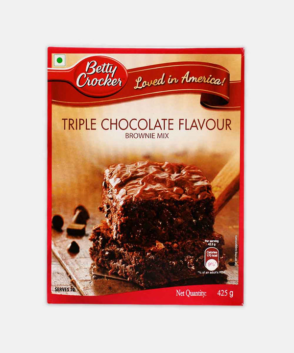 BETTY CROCKER TRIPLE CHOCO BROWNIE MIX 425 GM