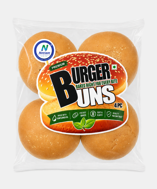 Burger Bun 4 Pieces 270 Gm