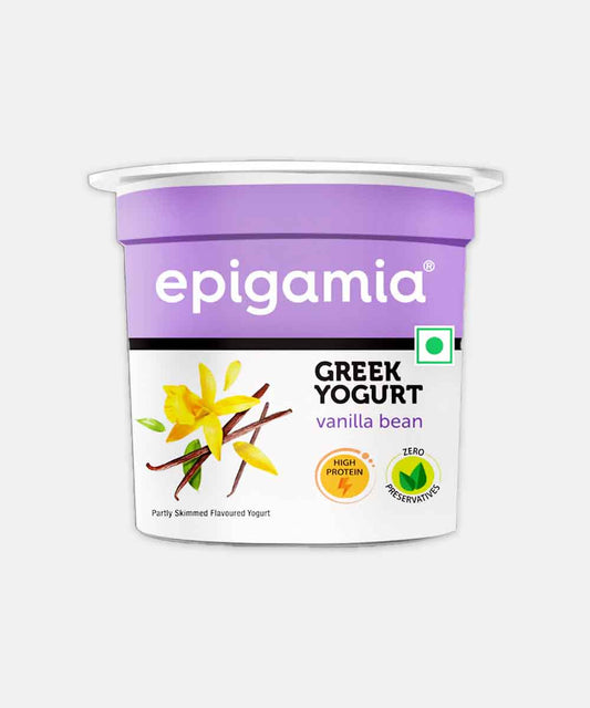 Epigamia Yogurt Greek Vanilla Bean 85 Gm