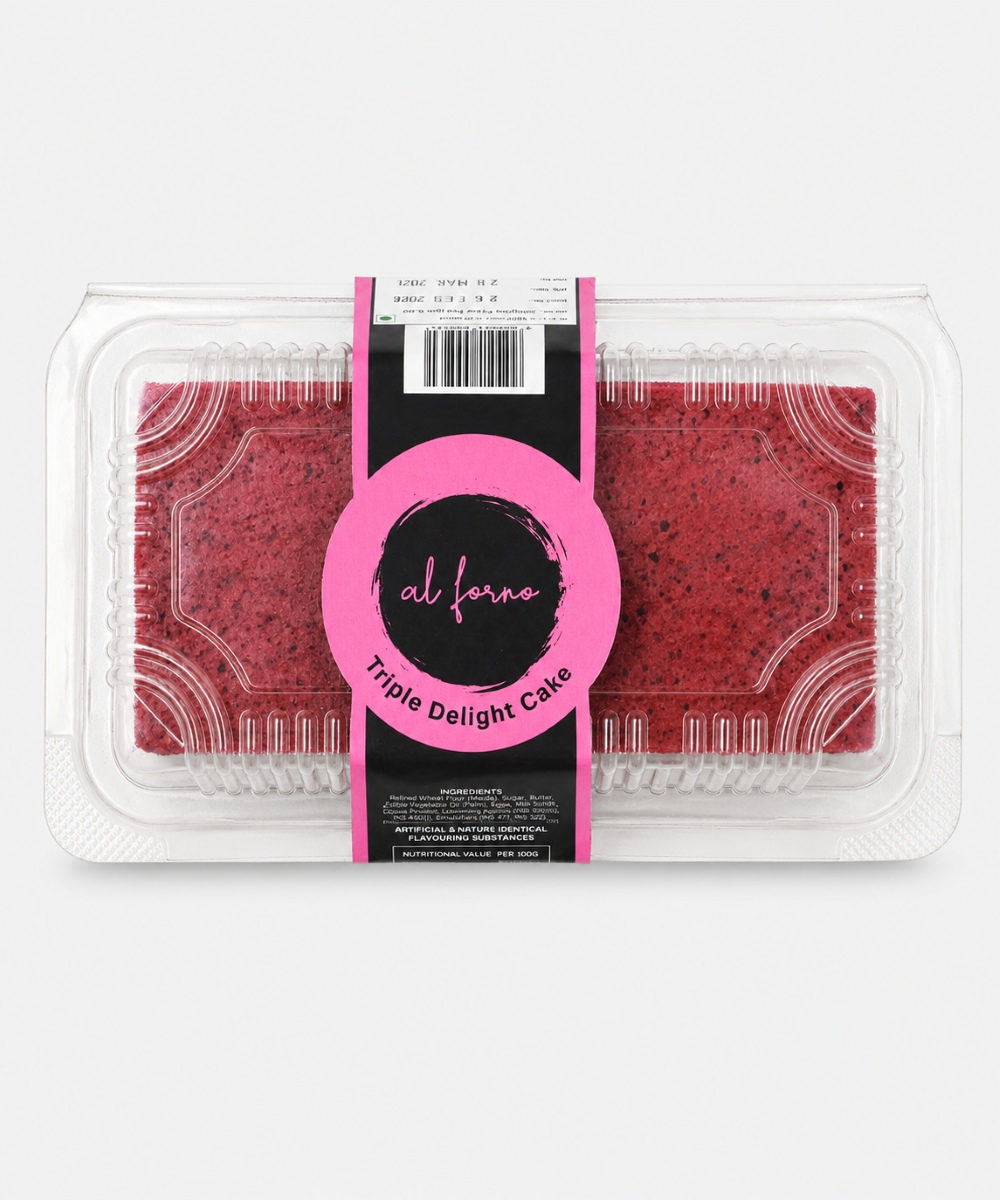 Al Forno Triple Delight Cakes 220 Gm