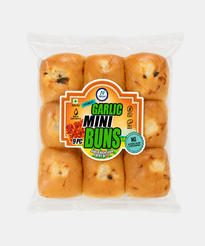 Garlic Mini Bun 9 pc 100 Gm
