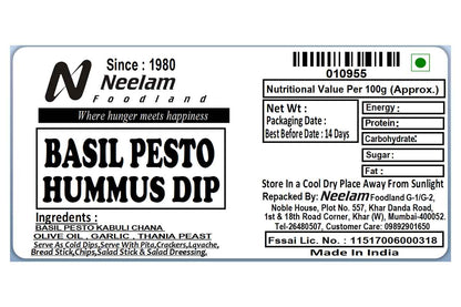 Basil Pesto Hummus Dip 200 Gm