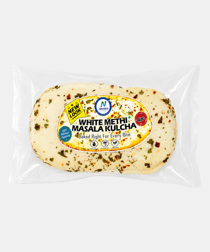 White Mithi Masala Kulcha 4 Pc