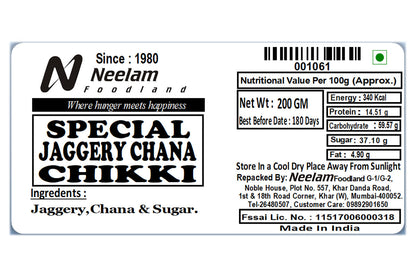Jaggery Chana Chikki 200 Gm