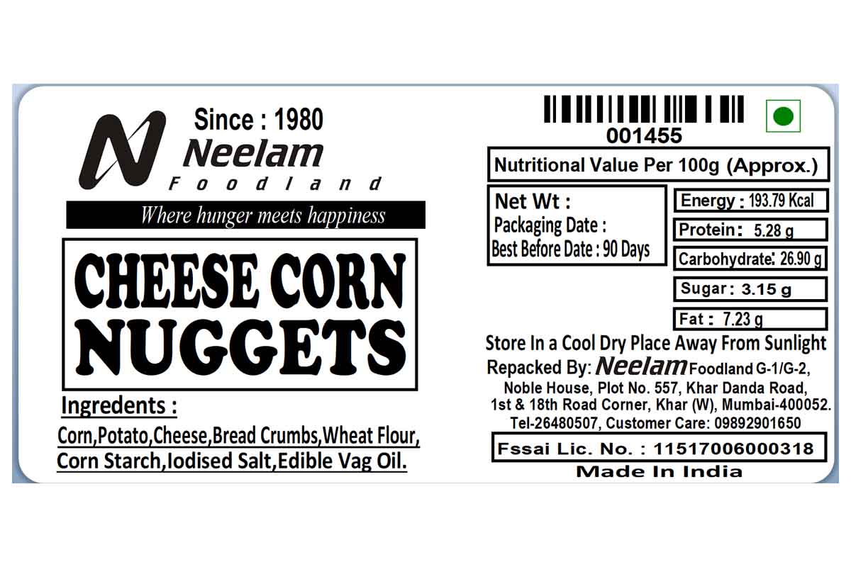 Cheese Corn Nuggets 200Gm
