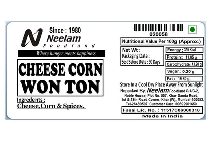 Cheese Corn Wonton  12 Piece