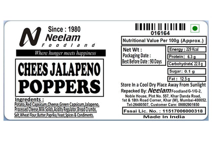 Cheesy Jalapeno Poppers 170 Gm 10 Pc