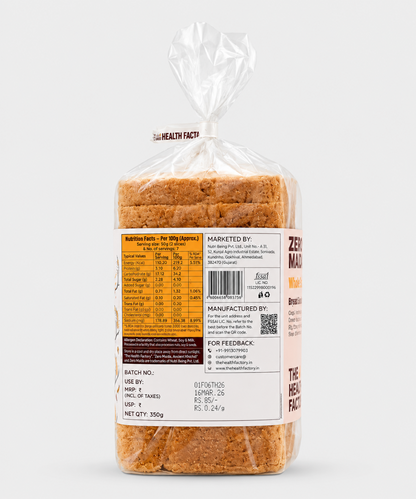 The Health Factory Zero Maida Bread 350 Gm