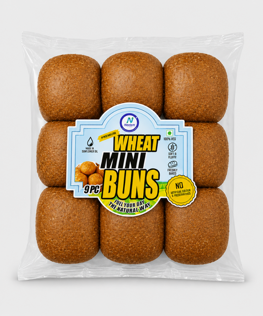 Wheat Mini Bun 9 Pc