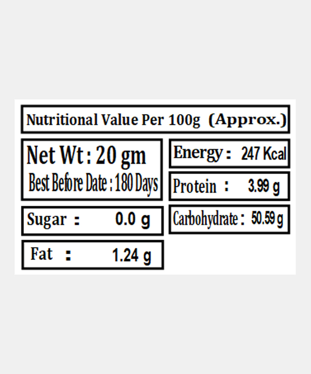 Whole Cinnamon/Dalchini 20 Gm