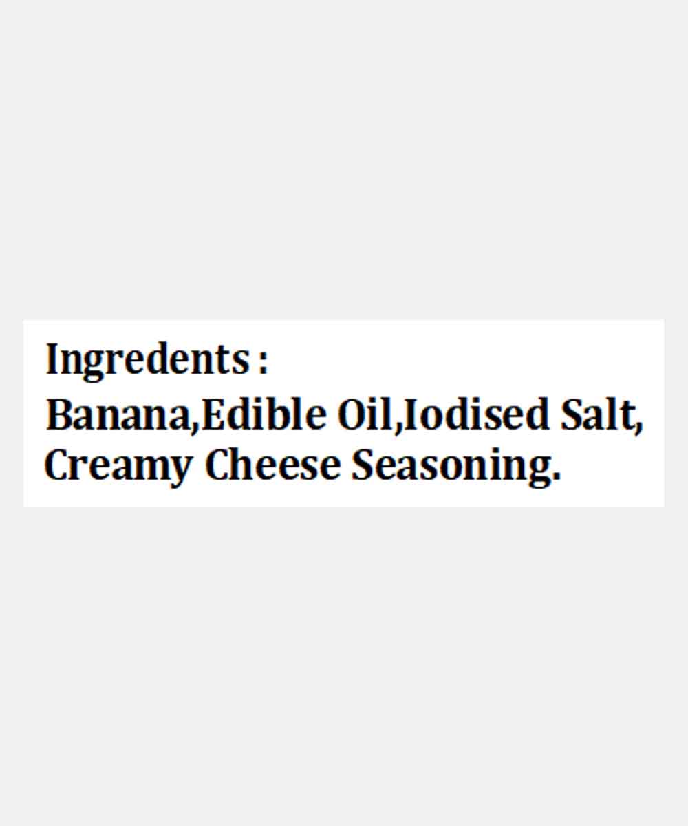 Extra Thin Banana Chips Mixed With Creamy Cheese Seasoning 200 Gm