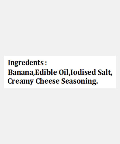 Extra Thin Banana Chips Mixed With Creamy Cheese Seasoning 200 Gm