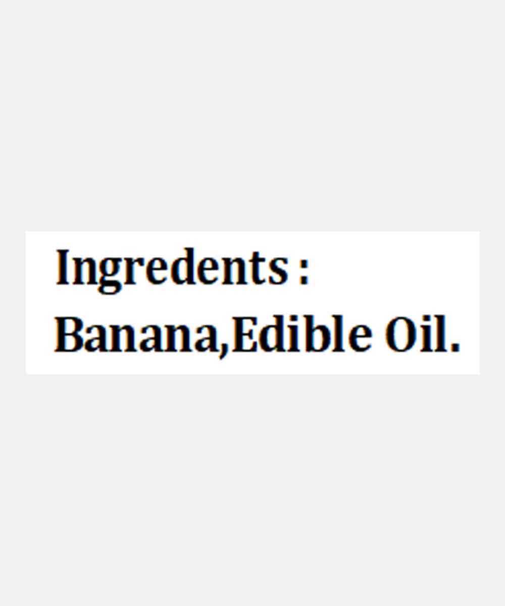 Extra Thin Salt Free Banana Chips Plain 200 Gm
