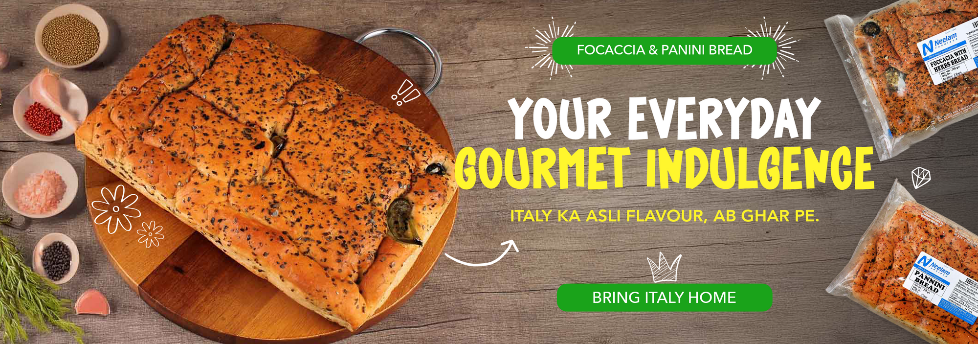 Focaccia & Panini Bread