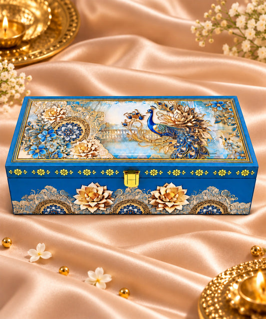 Peacock 3 Jar Vintage Gift Hamper Box 500 Gm