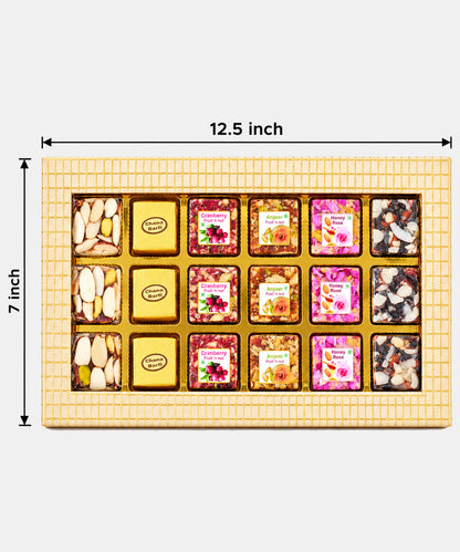 Swarn Vaibhav Diwali Sweet Treasure Box 18 Pieces