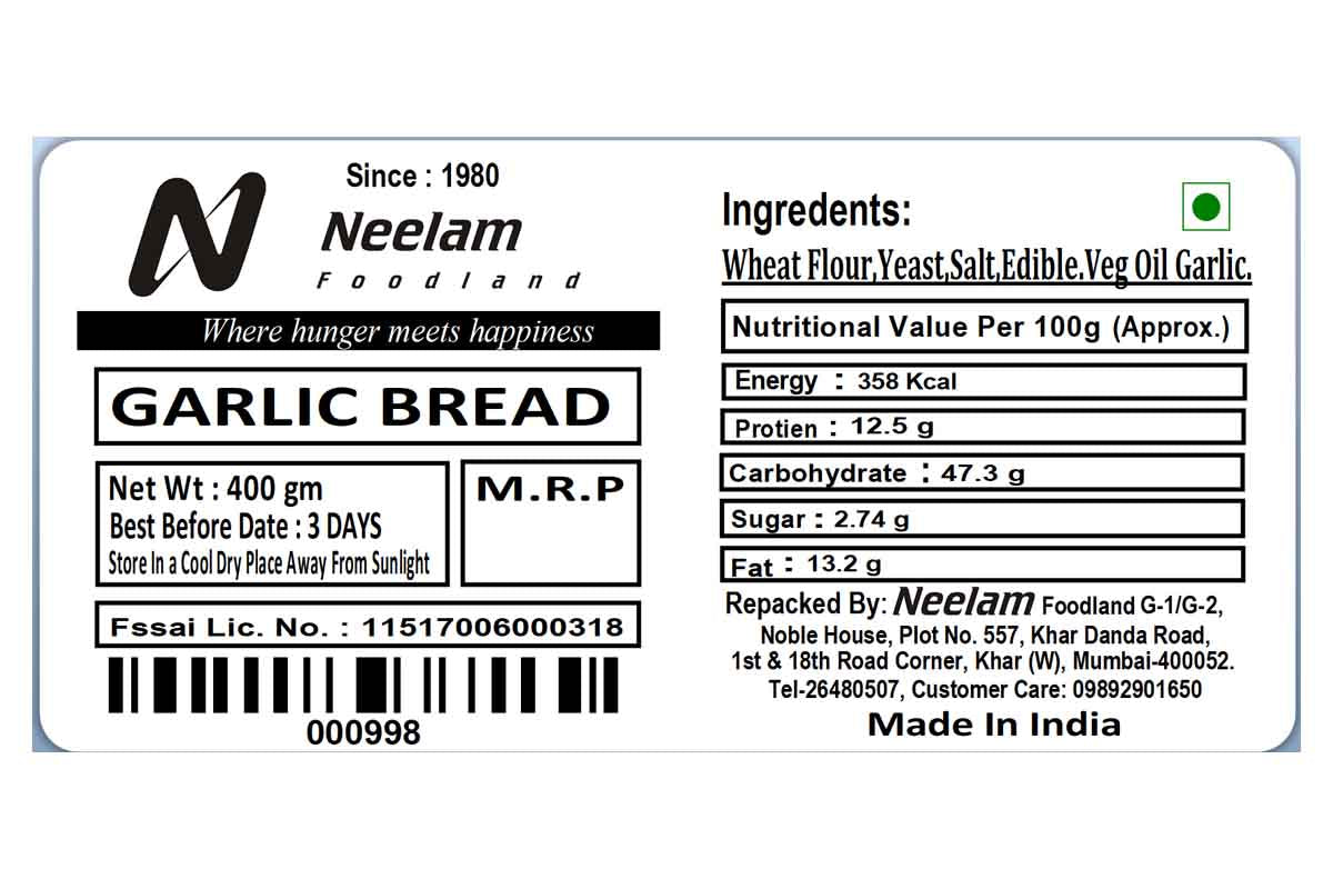 Garlic Bread 400 Gm