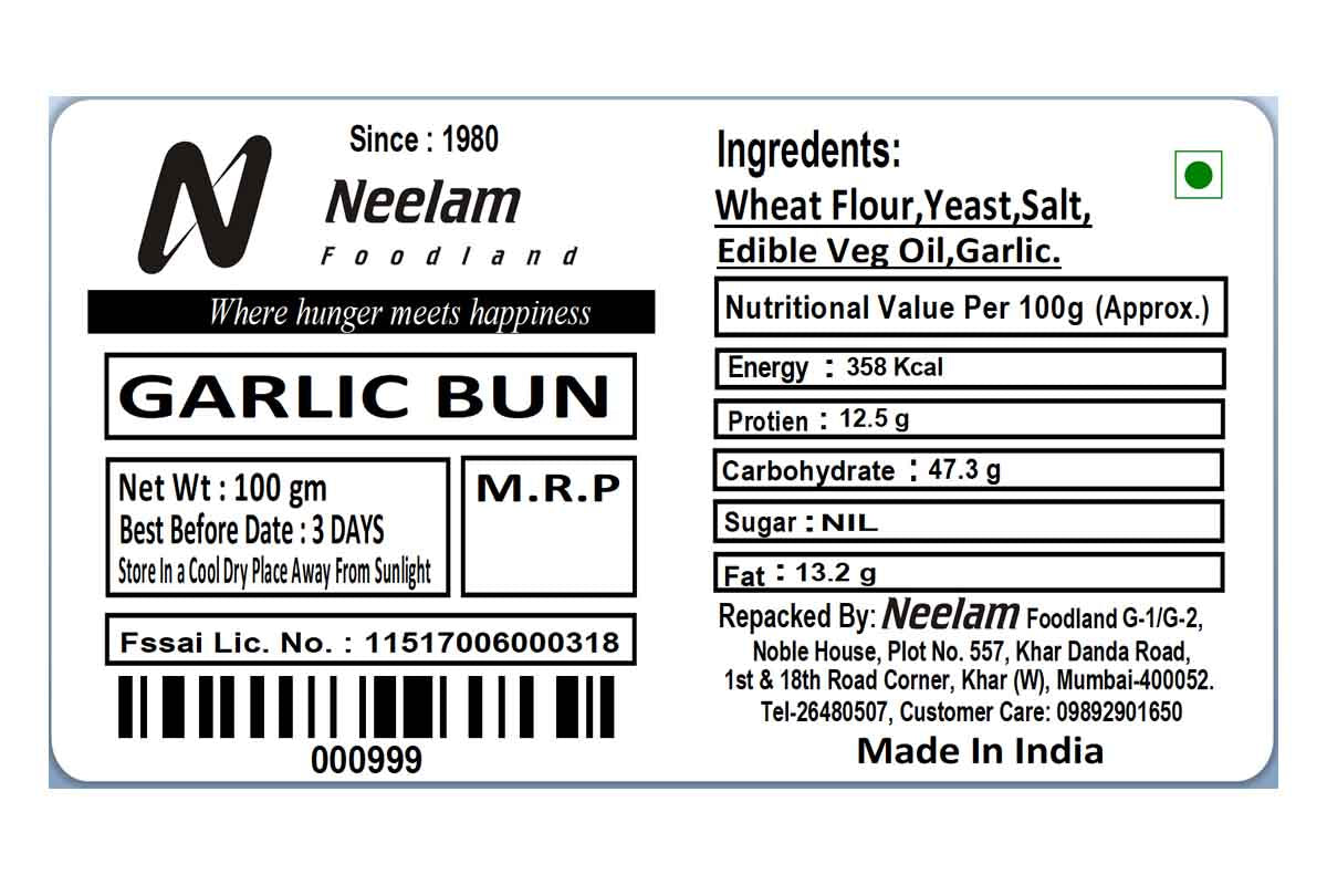 Garlic Bun 100 Gm