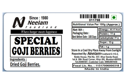 Goji Berries 100 Gm