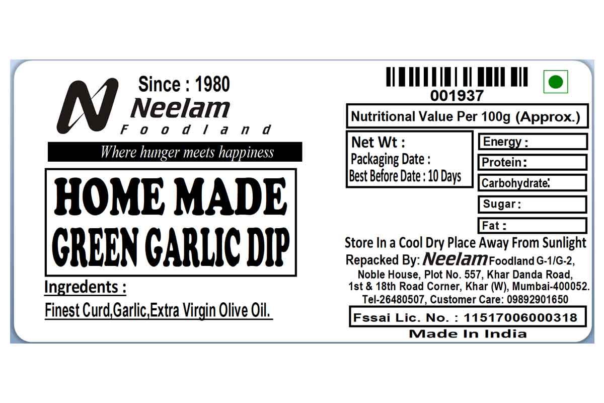 Green Garlic Dip 200 Gm