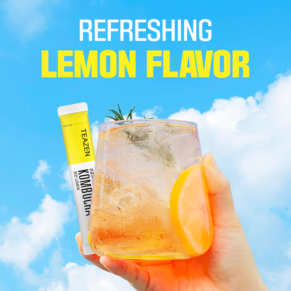 Teazen Sugar Free Lemon Kombucha 50 Gm