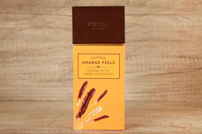 ENTISI CANDIED ORANGE PEELS COATED WITH DARK CHOCOLATE 125