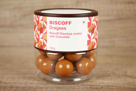 Entisi Biscoff Dragees Coated With Chocolate 120 Gm